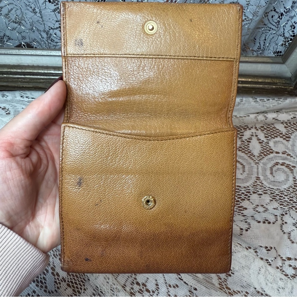 Gucci Brown Leather Wallet with GG Signature - Picture 7 of 9